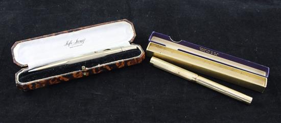 A 15ct gold Mabie Todd swan fountain pen,